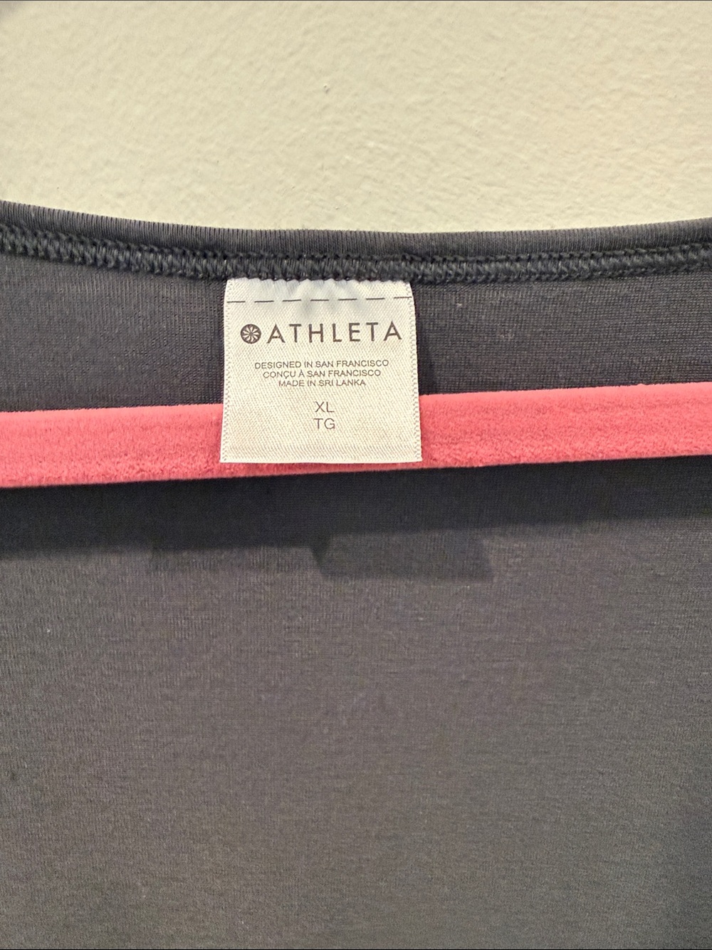 Athleta Gray Long Sleeve Wrap Top - Picture 2 of 3